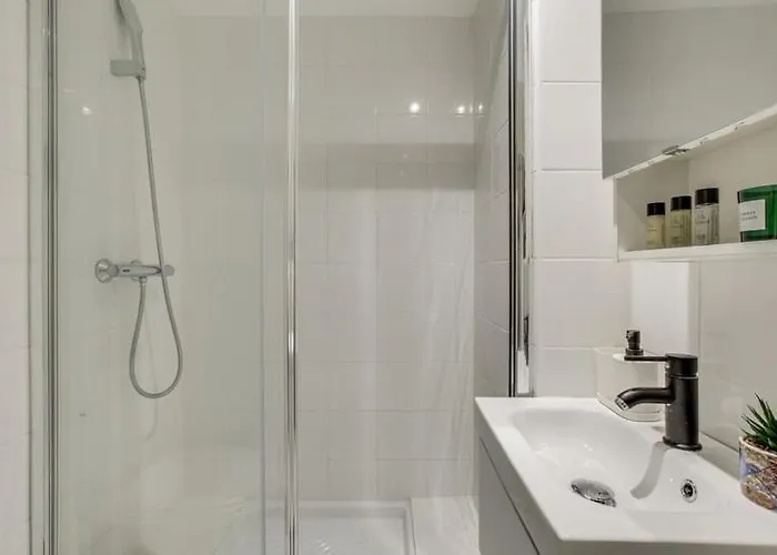 Modern French Country Studio Charm In The Canal Saint Martin 10th District *